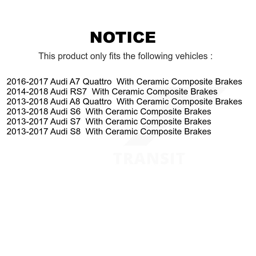 Semi-Metallic Disc Brake Pads Rear PPF-D1785 For Audi A7 Quattro A8 S6 RS7 S7 S8