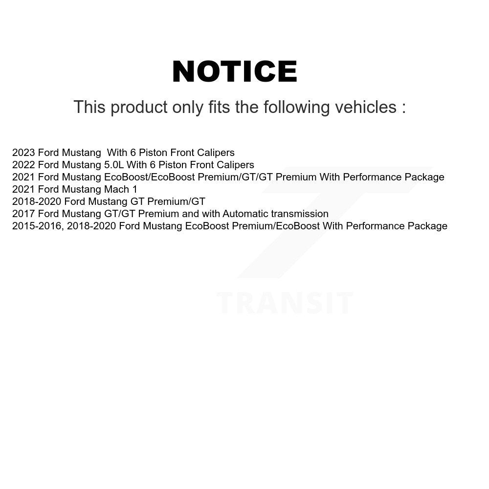 Semi-Metallic Disc Brake Pads Rear PPF-D1810 For Ford Mustang