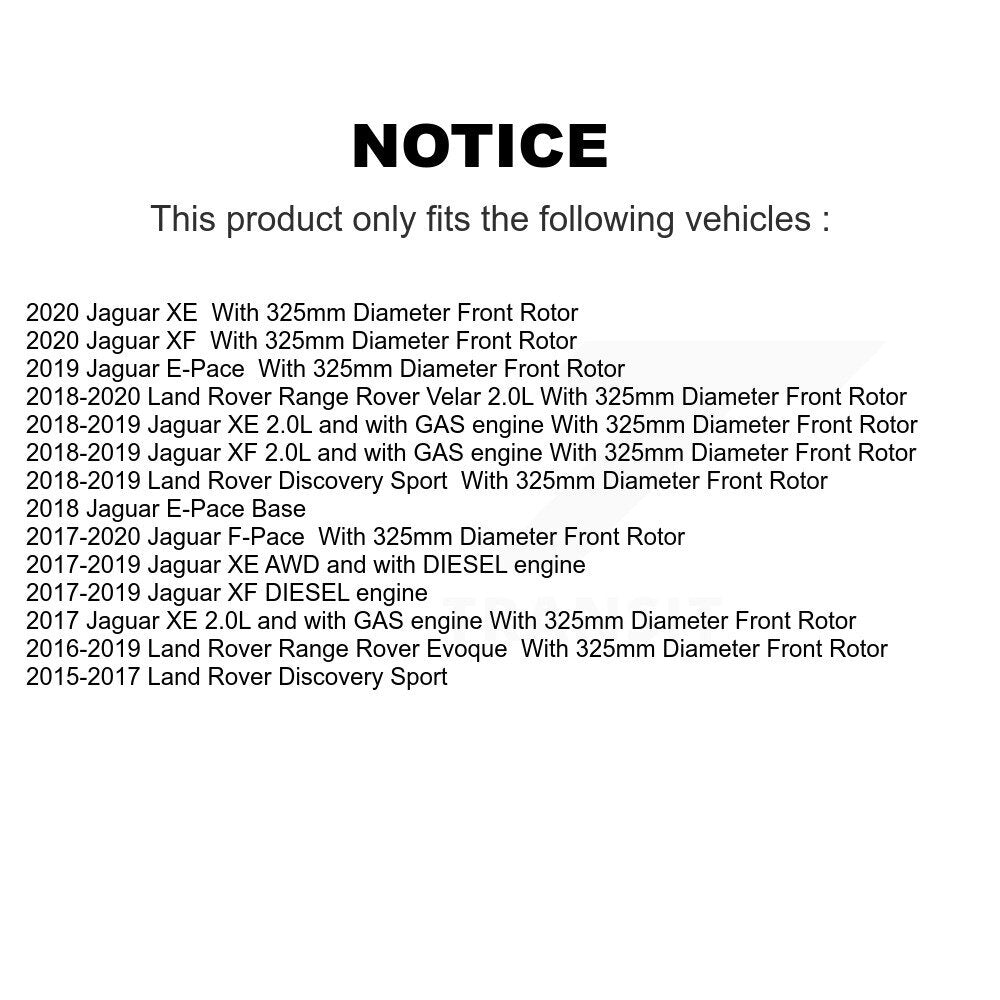 Semi-Metallic Disc Brake Pads Front PPF-D1838 For Land Rover Jaguar F-Pace Sport