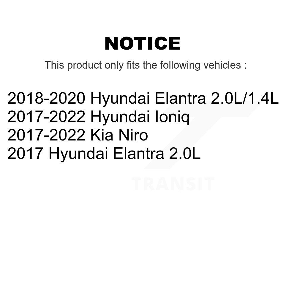 Semi-Metallic Disc Brake Pads Front PPF-D1912 For Hyundai Elantra Ioniq Kia Niro