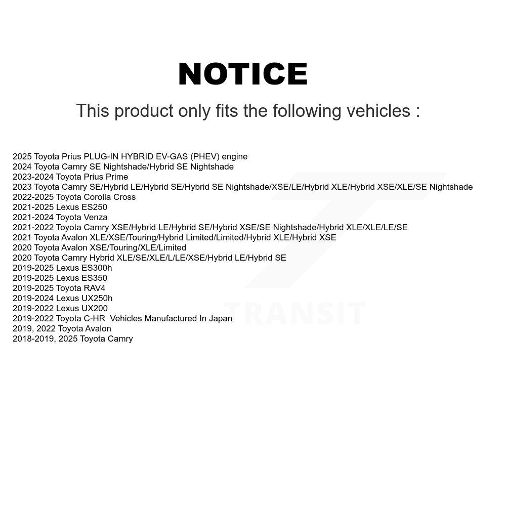 Semi-Metallic Disc Brake Pads Front PPF-D2076 For Toyota RAV4 Camry Corolla C-HR