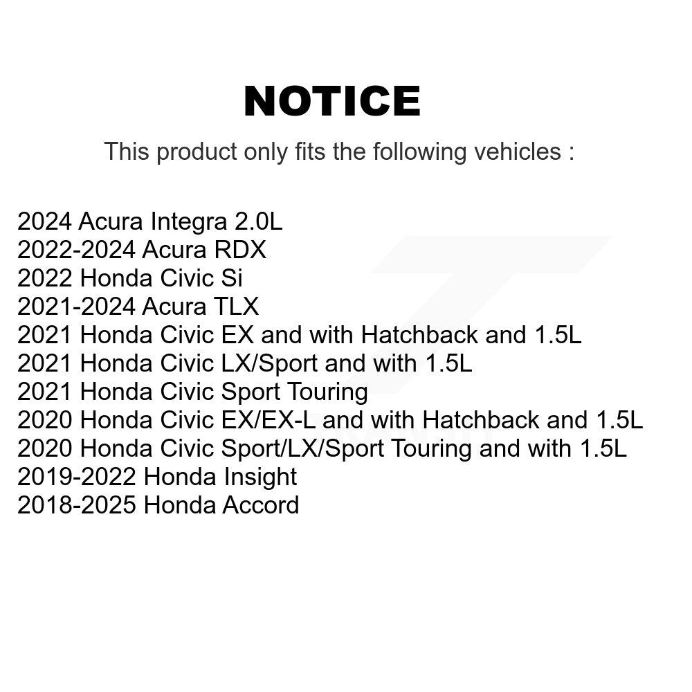 Semi-Metallic Disc Brake Pads Rear PPF-D2102 For Honda Civic Accord Acura RDX