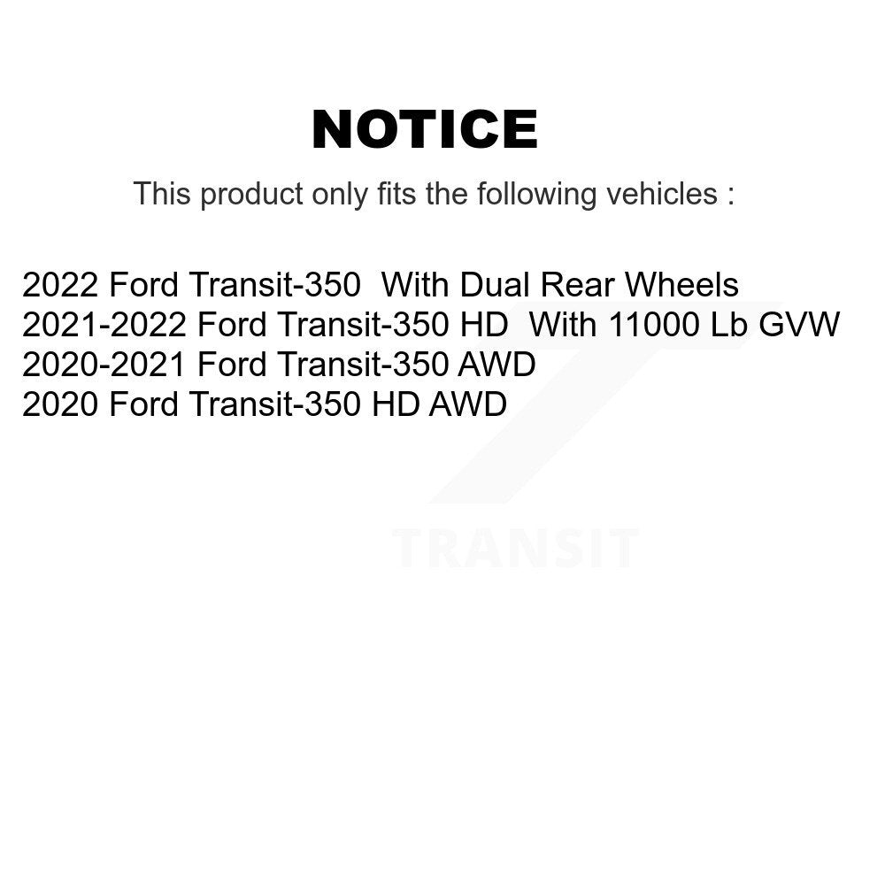 Semi-Metallic Disc Brake Pads Rear PPF-D2281 For Ford Transit-350 HD