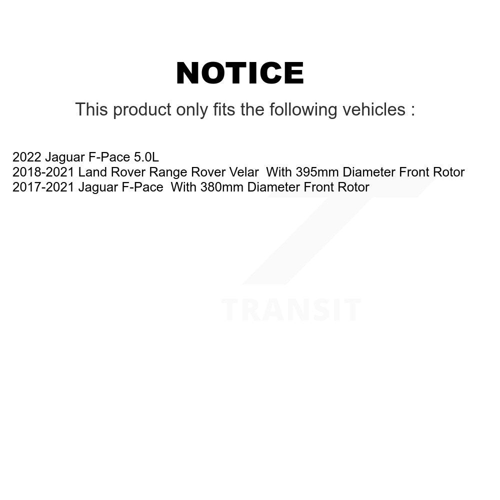 Semi-Metallic Disc Brake Pads Rear PPF-D2367 For Jaguar F-Pace Land Rover Range