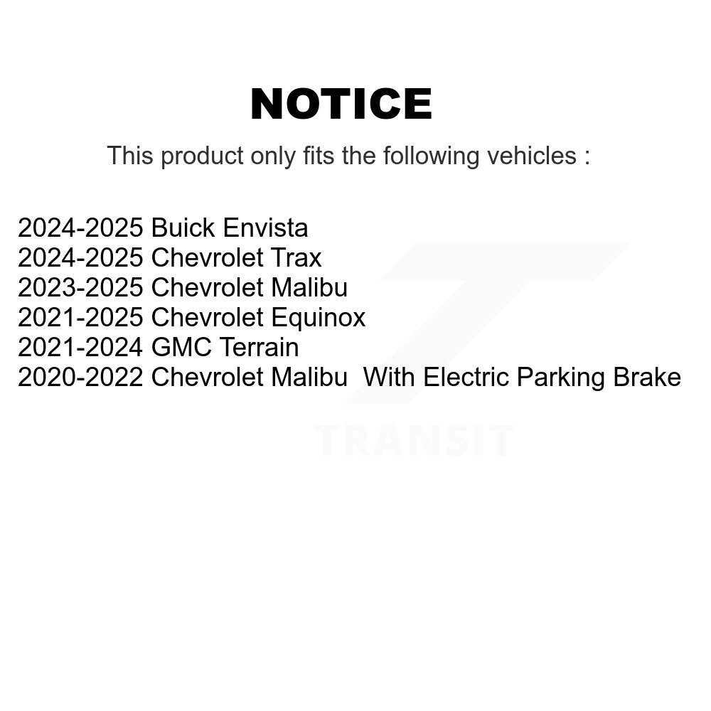 Semi-Metallic Disc Brake Pads Rear PPF-D2374 For Chevrolet Equinox GMC Terrain