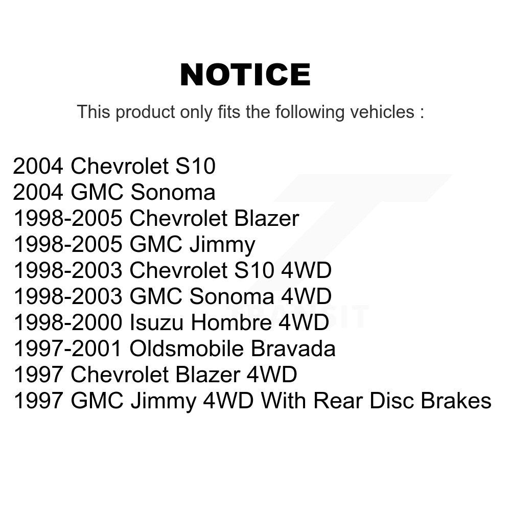 Semi-Metallic Disc Brake Pads Front PPF-D726 For Chevrolet GMC Blazer Jimmy S10