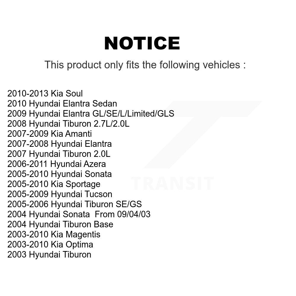 Semi-Metallic Disc Brake Pads Front PPF-D924 For Hyundai Elantra Kia Soul Sonata