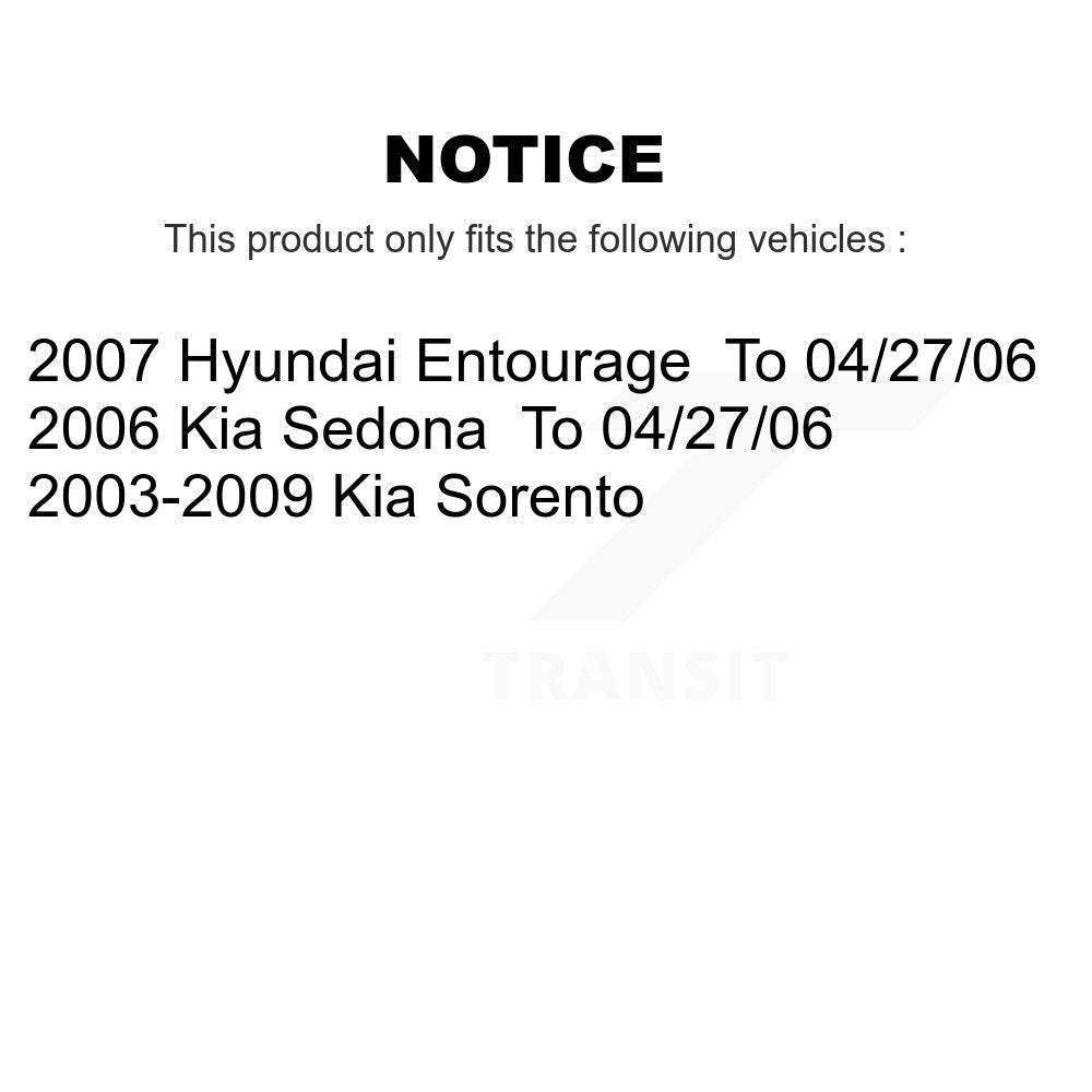 Semi-Metallic Disc Brake Pads Rear PPF-D954 For Kia Sorento Hyundai Entourage
