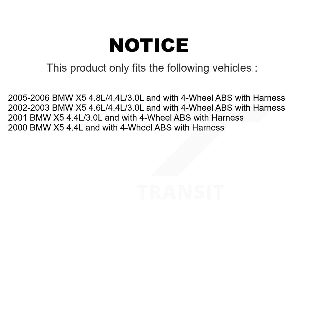 ABS Wheel Speed Sensor Rear SEN-2ABS0082 For BMW X5 with Harness