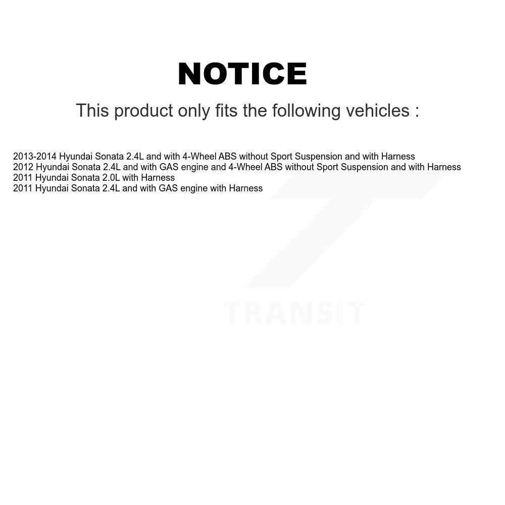 ABS Wheel Speed Sensor Front Left SEN-2ABS0560 For Hyundai Sonata