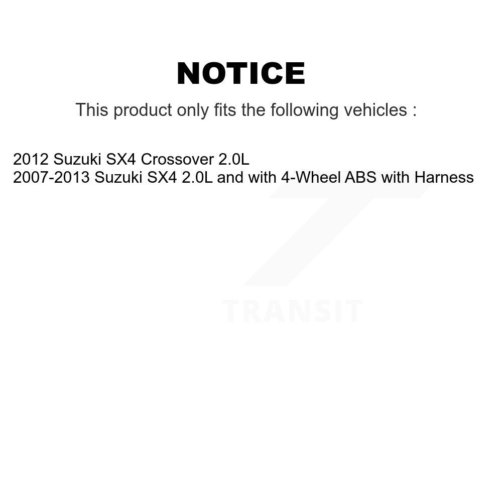 ABS Wheel Speed Sensor Front Left SEN-2ABS0739 For Suzuki SX4 Crossover