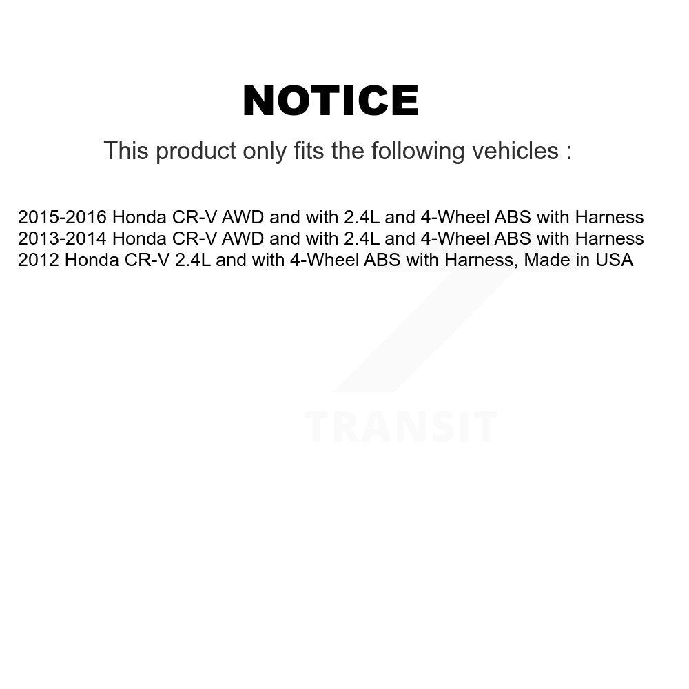 ABS Wheel Speed Sensor Rear Left SEN-2ABS0864 For Honda CR-V