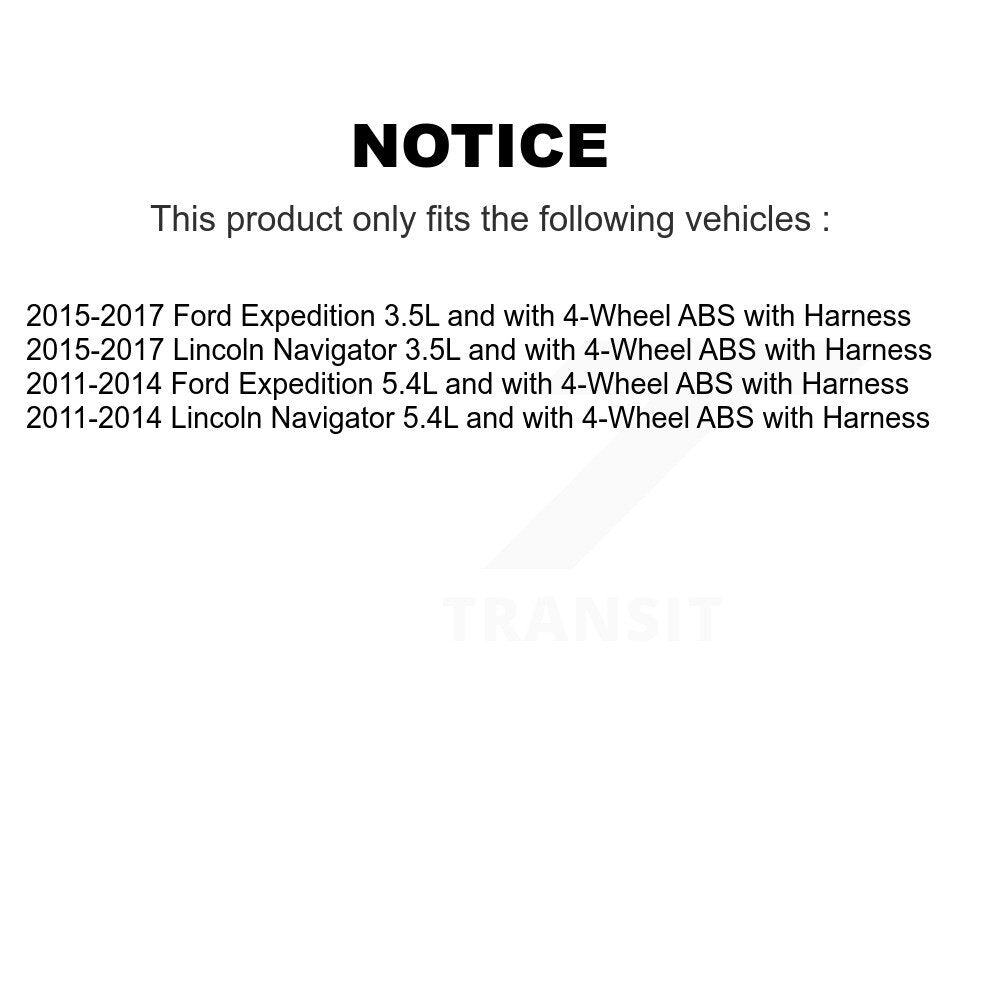 ABS Wheel Speed Sensor Rear SEN-2ABS0880 For Ford Expedition Lincoln Navigator