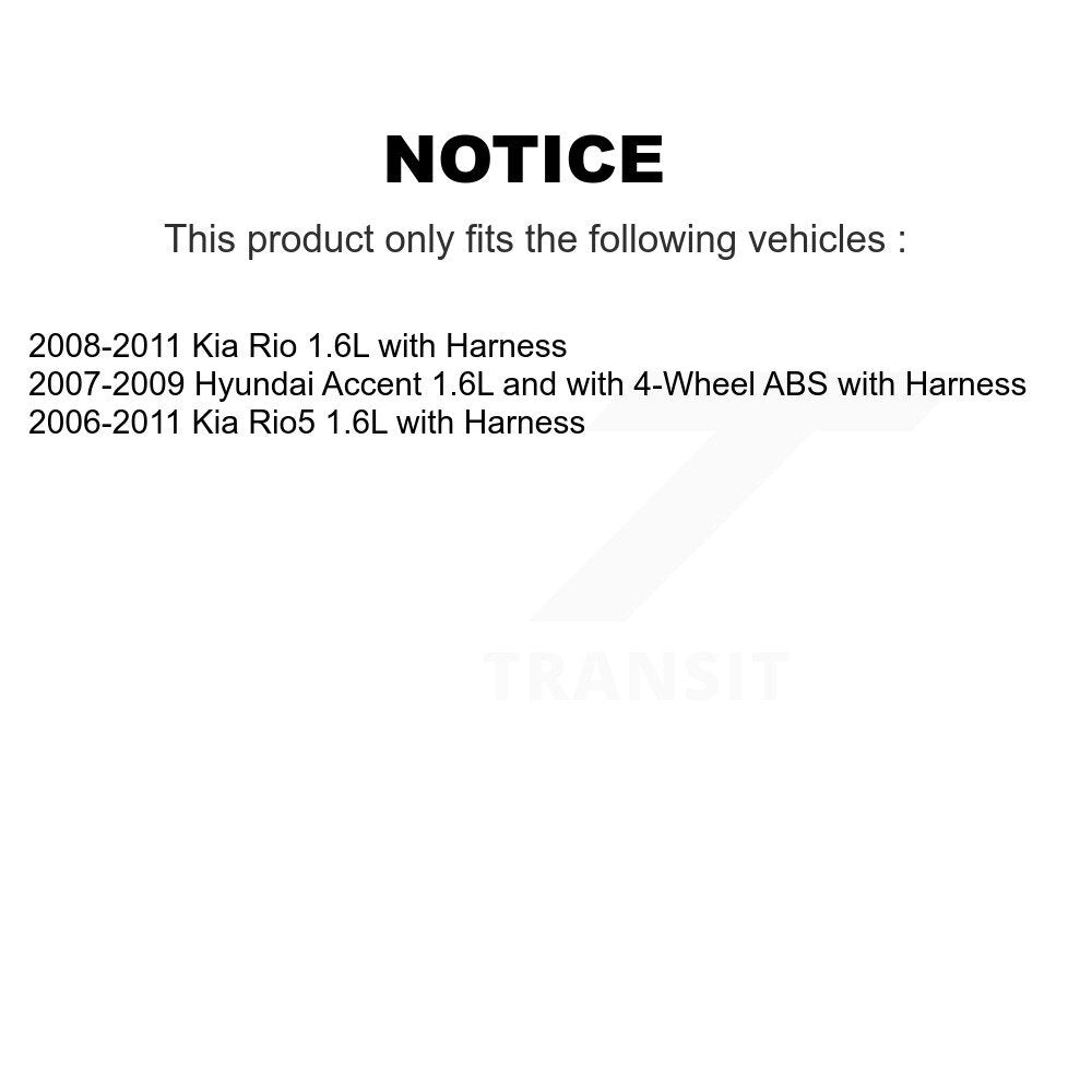 ABS Wheel Speed Sensor Front Right SEN-2ABS1284 For Hyundai Accent Kia Rio5 Rio