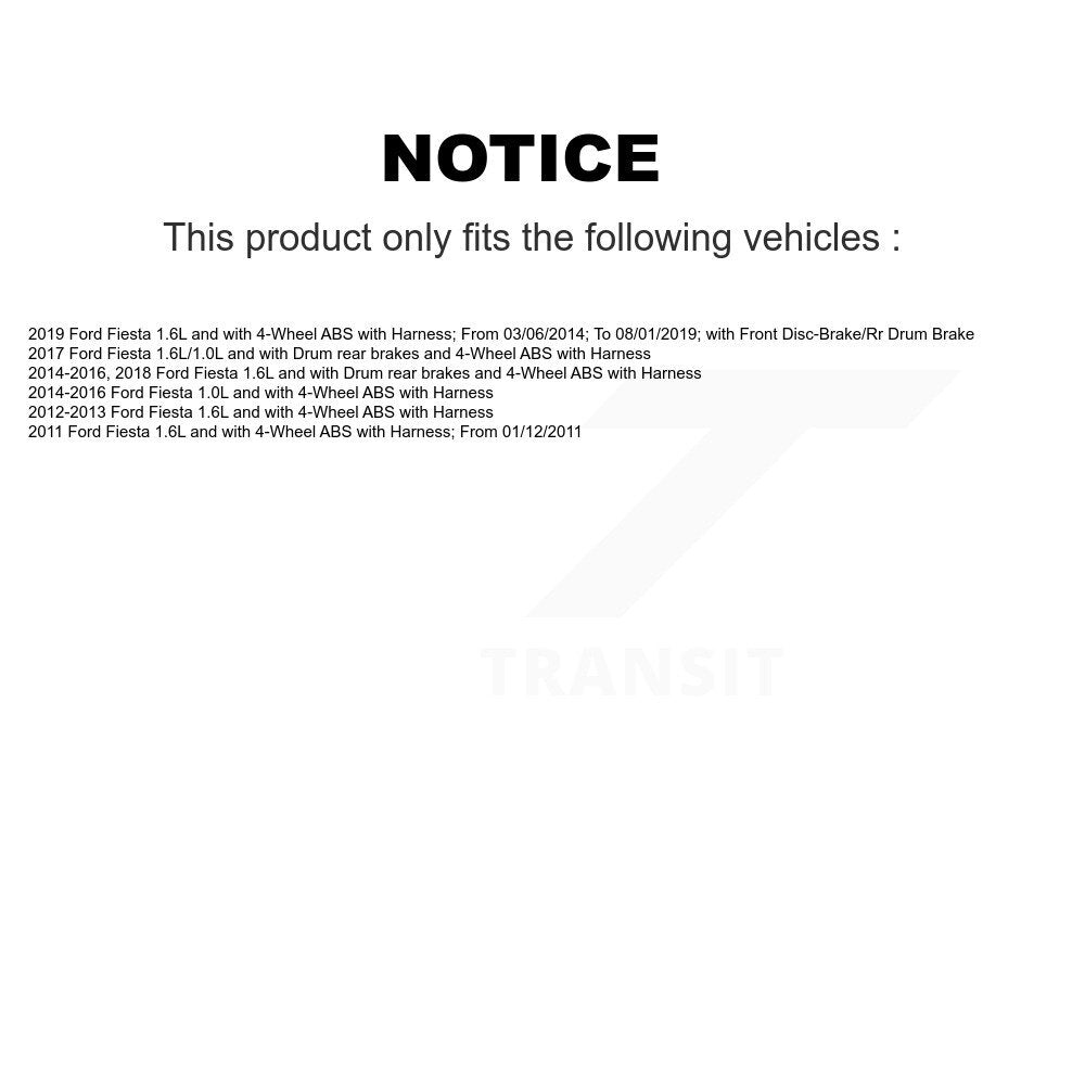 ABS Wheel Speed Sensor Rear SEN-2ABS2463 For Ford Fiesta