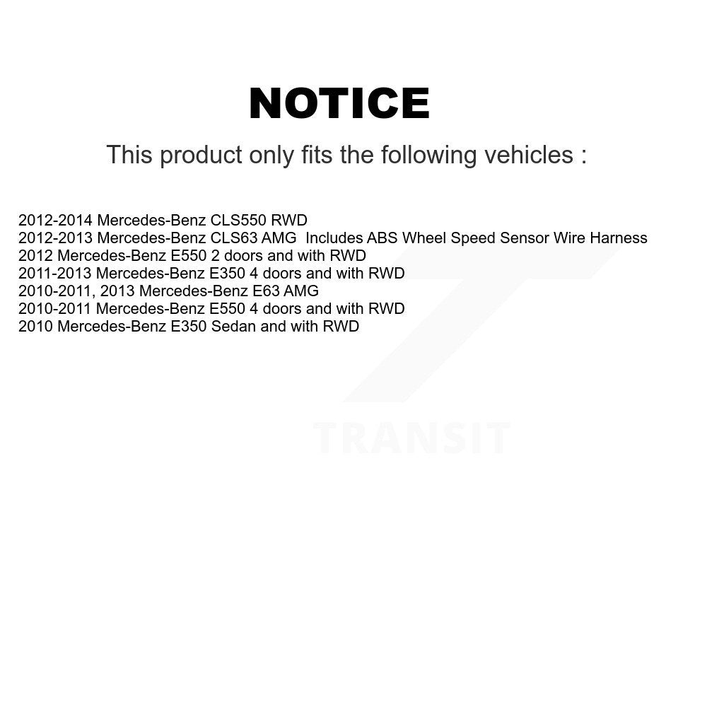ABS Wheel Speed Sensor Front Right SEN-2ABS2684 For Mercedes-Benz E350 E550 E63