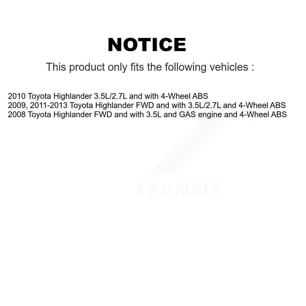 ABS Wheel Speed Sensor Wiring Harness Rear Left SEN-2ABS2719 For