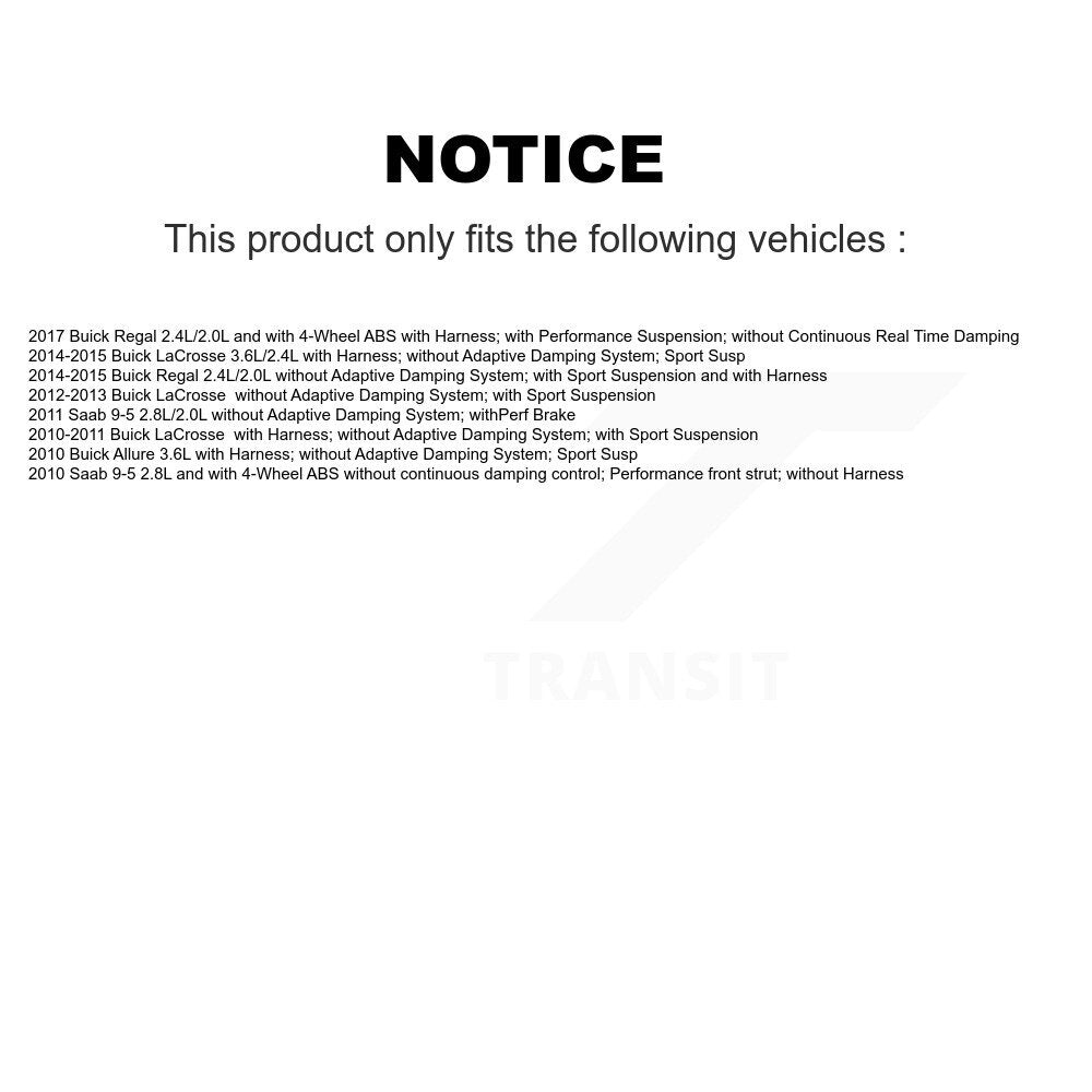 ABS Wheel Speed Sensor Front SEN-2ABS2756 For Buick LaCrosse Regal Saab 9-5