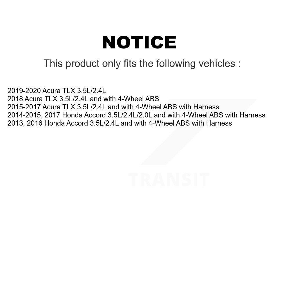 ABS Wheel Speed Sensor Front Right SEN-2ABS2836 For Honda Accord Acura TLX