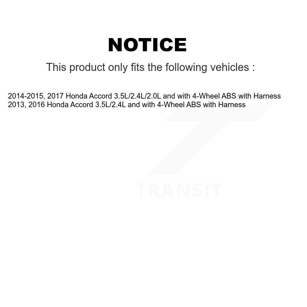 ABS Wheel Speed Sensor Rear SEN-2ABS2839 For Honda Accord with Harness