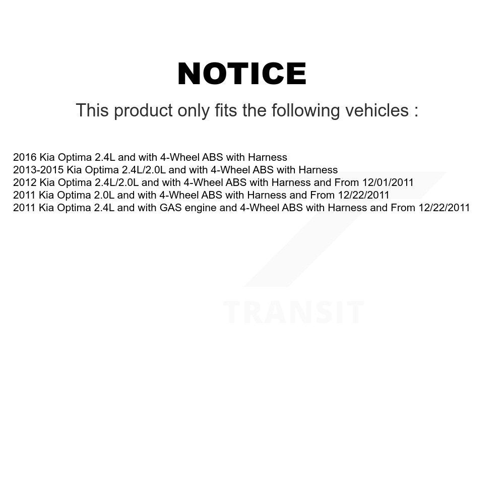 ABS Wheel Speed Sensor Front Right SEN-2ABS3013 For Kia Optima