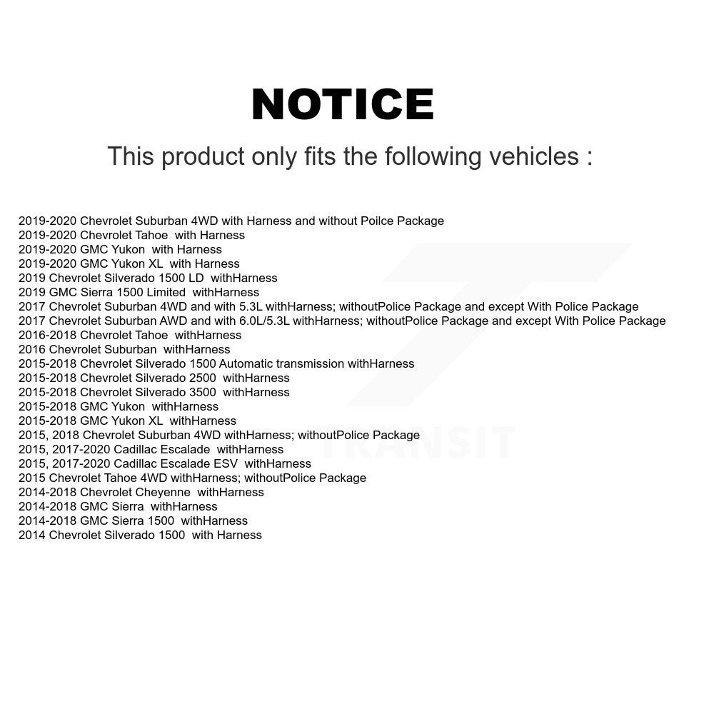 ABS Wheel Speed Sensor SEN-2ABS3105 For GMC Chevrolet Sierra 1500 Silverado XL