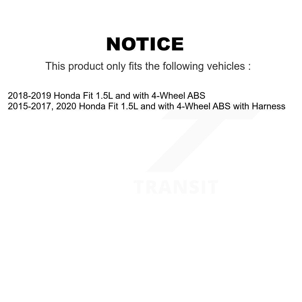 ABS Wheel Speed Sensor Front Left SEN-2ABS3165 For Honda Fit
