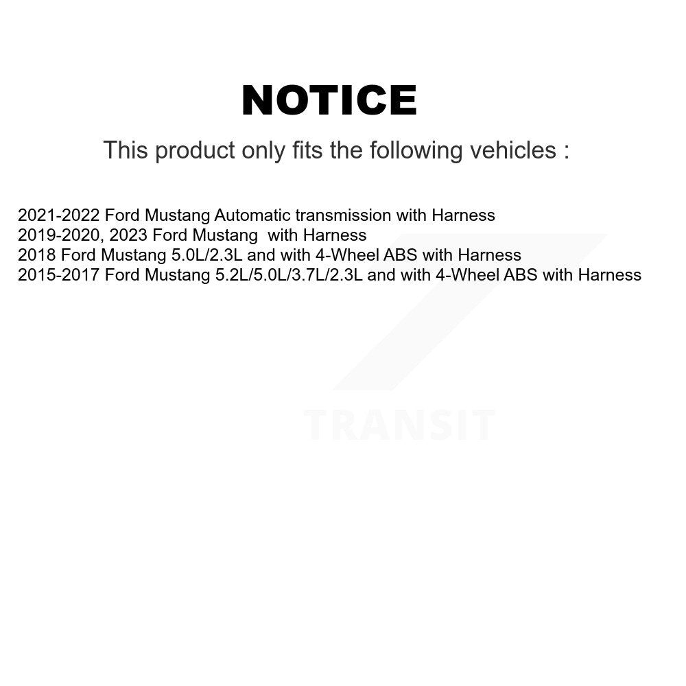 ABS Wheel Speed Sensor Rear SEN-2ABS3193 For Ford Mustang with Harness