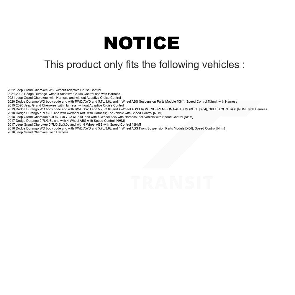 ABS Wheel Speed Sensor SEN-2ABS4223 For Jeep Grand Cherokee Dodge Durango WK