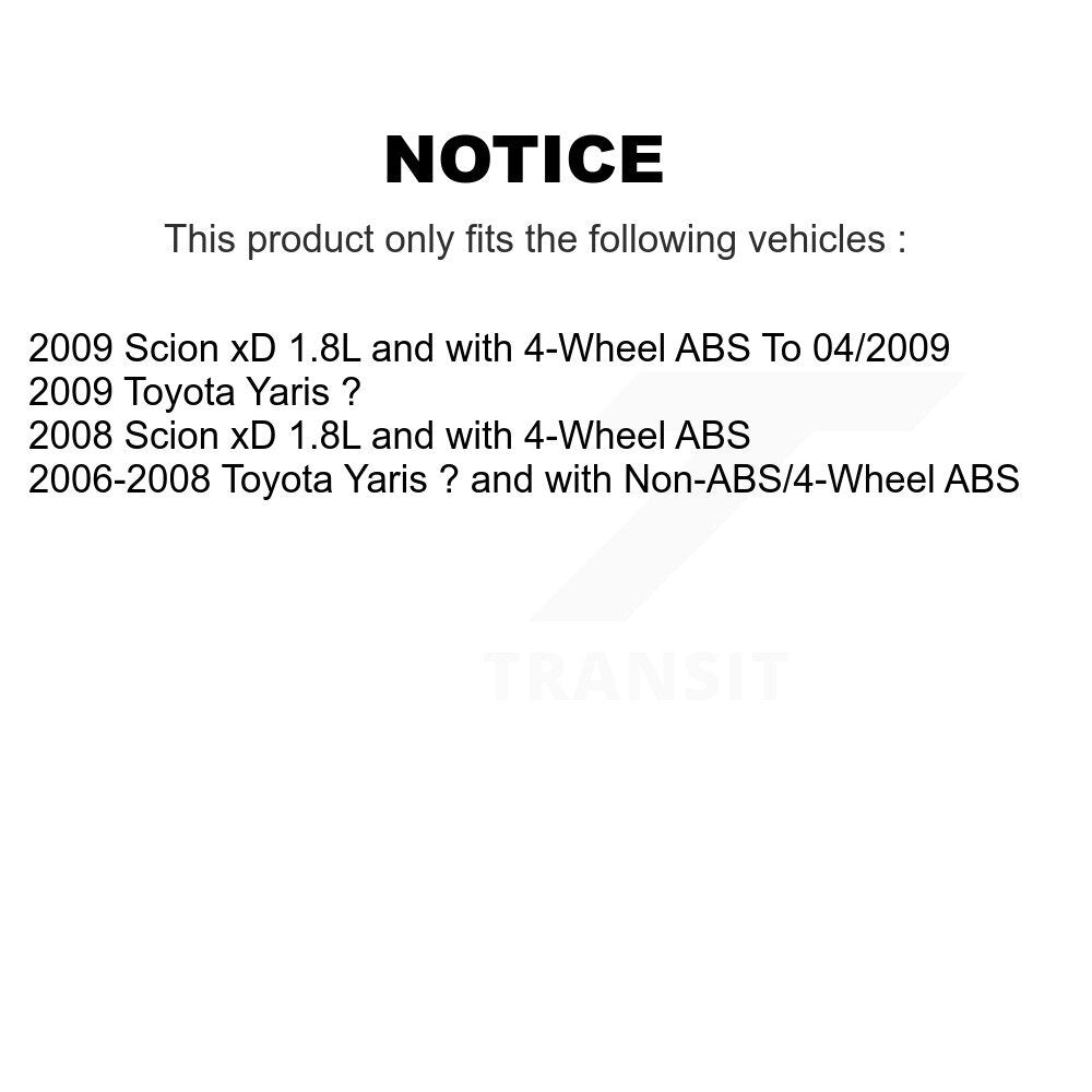 ABS Wheel Speed Sensor Wiring Harness Rear Right SEN-2ABS4899 For Toyota Yaris