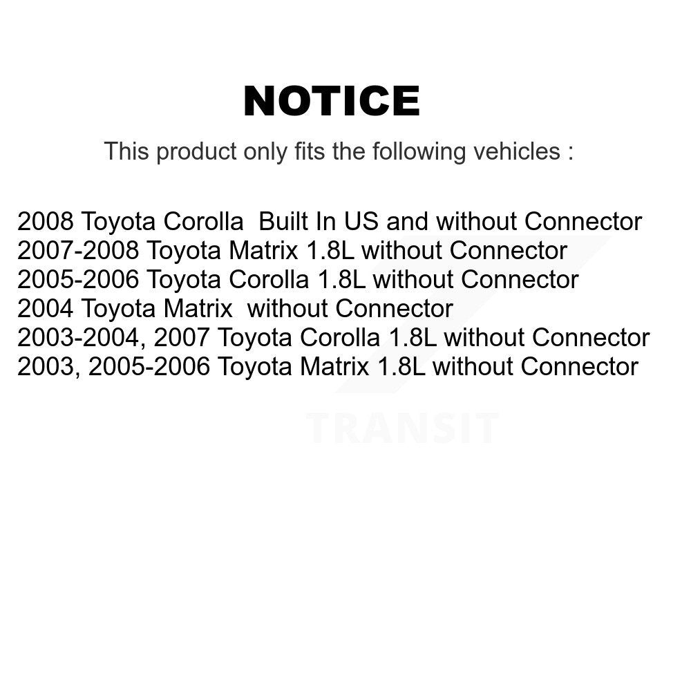 HVAC Blower Motor Resistor SEN-2BMR0046 For Toyota Corolla Matrix