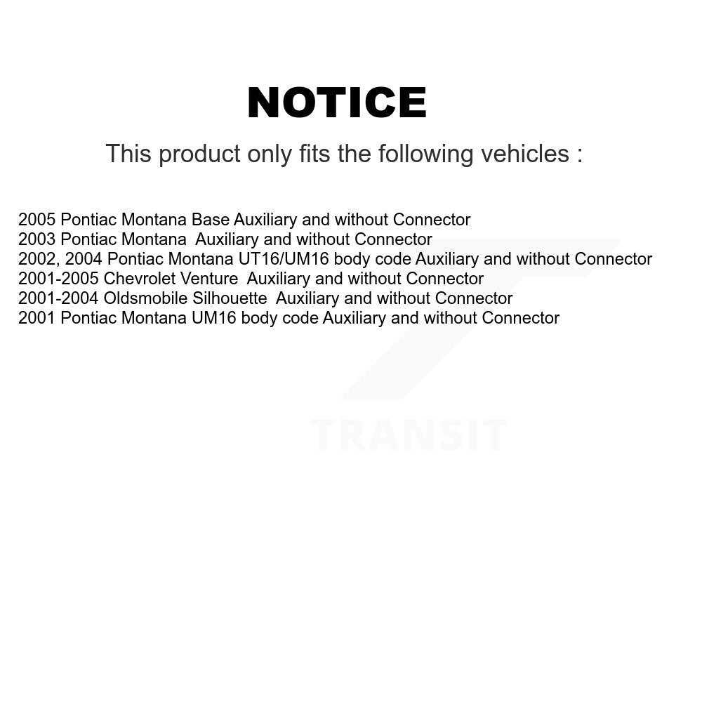 HVAC Blower Motor Resistor Rear SEN-2BMR0065 For Pontiac Montana Chevrolet