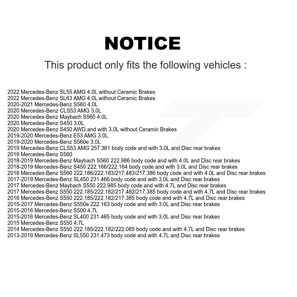 Brake Pads Wear Sensor SEN-2BWS0008 For Mercedes-Benz S550 S560 SL550 E53 AMG