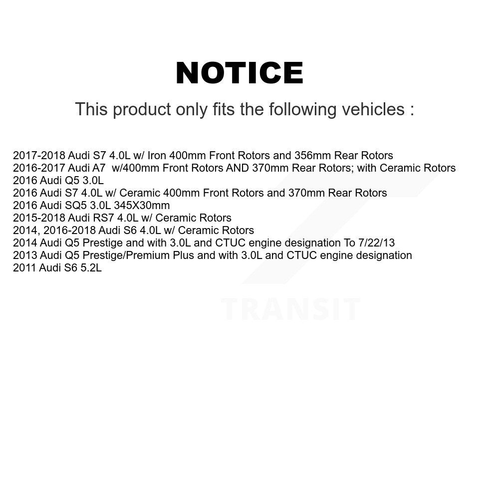 Brake Pads Wear Sensor SEN-2BWS0016 For Audi Q5 SQ5 S6 RS7 S7 A7