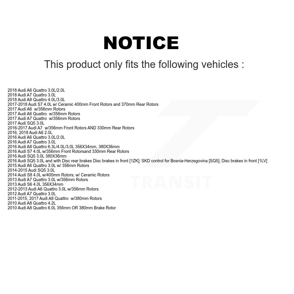 Brake Pads Wear Sensor Front SEN-2BWS0017 For Audi A6 Quattro A7 SQ5 A8 S7 S6 S8