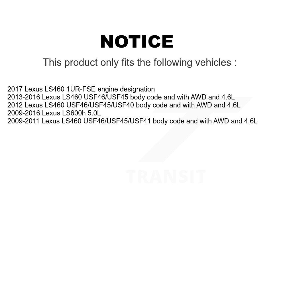 Brake Pads Wear Sensor Rear Left SEN-2BWS0052 For Lexus LS460 LS600h