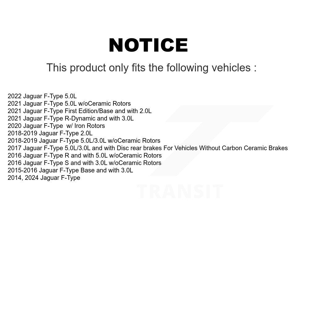 Brake Pads Wear Sensor Rear SEN-2BWS0055 For Jaguar F-Type