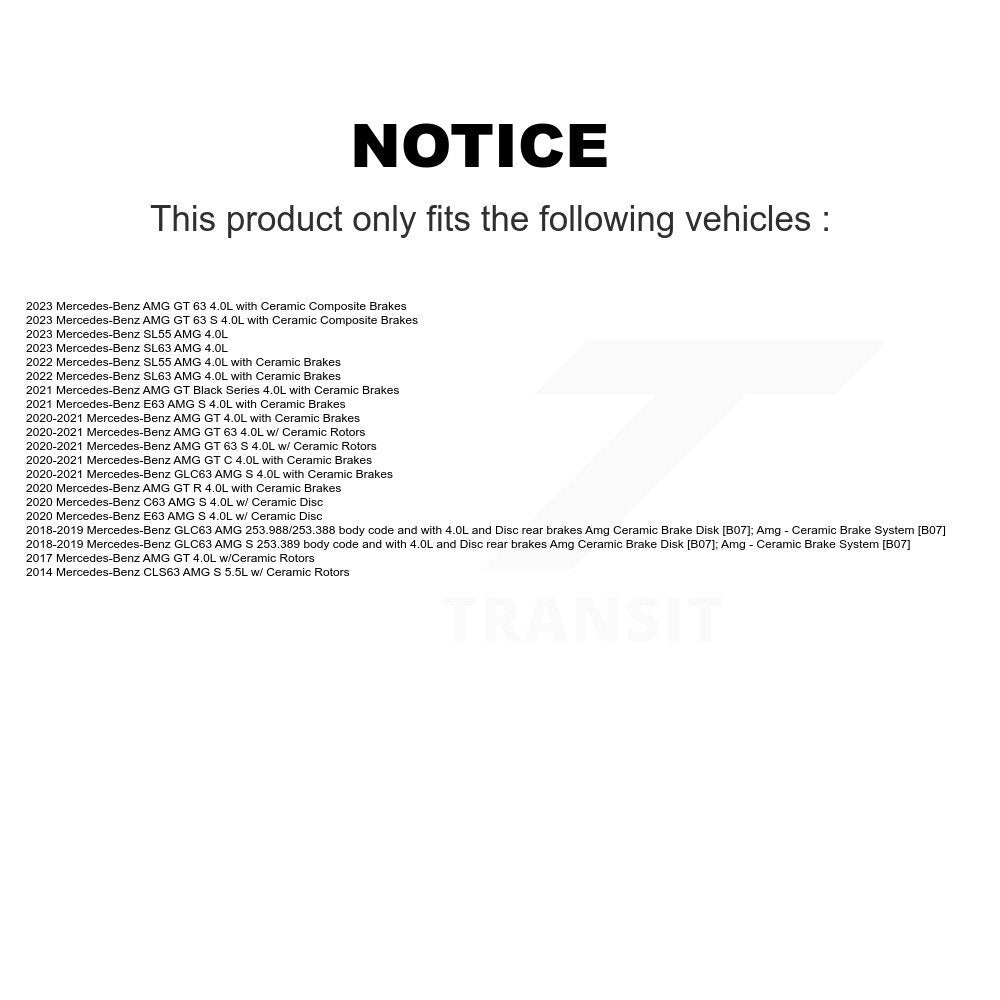 Brake Pads Wear Sensor Front SEN-2BWS0056 For Mercedes-Benz GLC63 AMG S SL63 E63