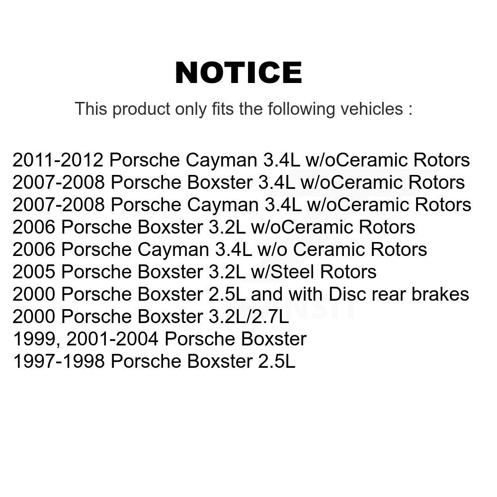 Brake Pads Wear Sensor Rear SEN-2BWS0098 For Porsche Boxster Cayman