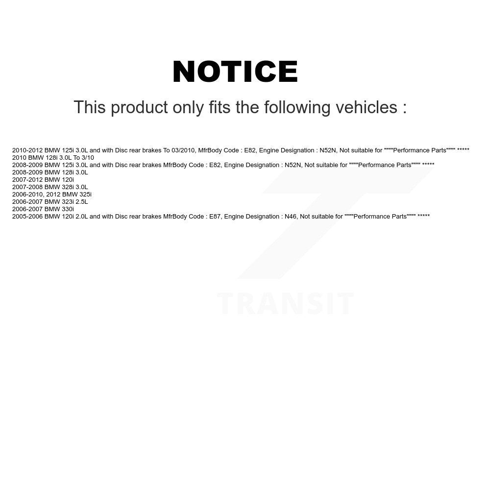 Brake Pads Wear Sensor Front SEN-2BWS0160 For BMW 328i 128i 323i 325i 330i 125i
