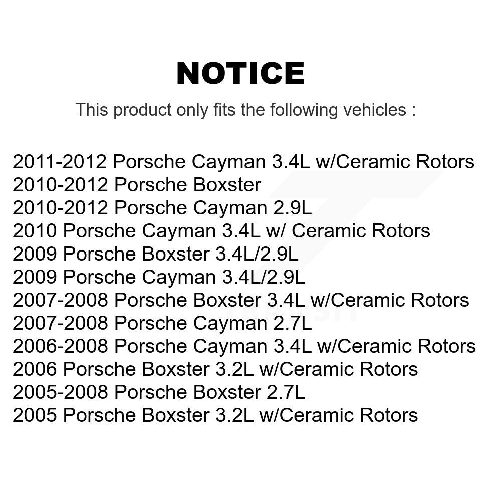 Brake Pads Wear Sensor Rear SEN-2BWS0171 For Porsche Boxster Cayman