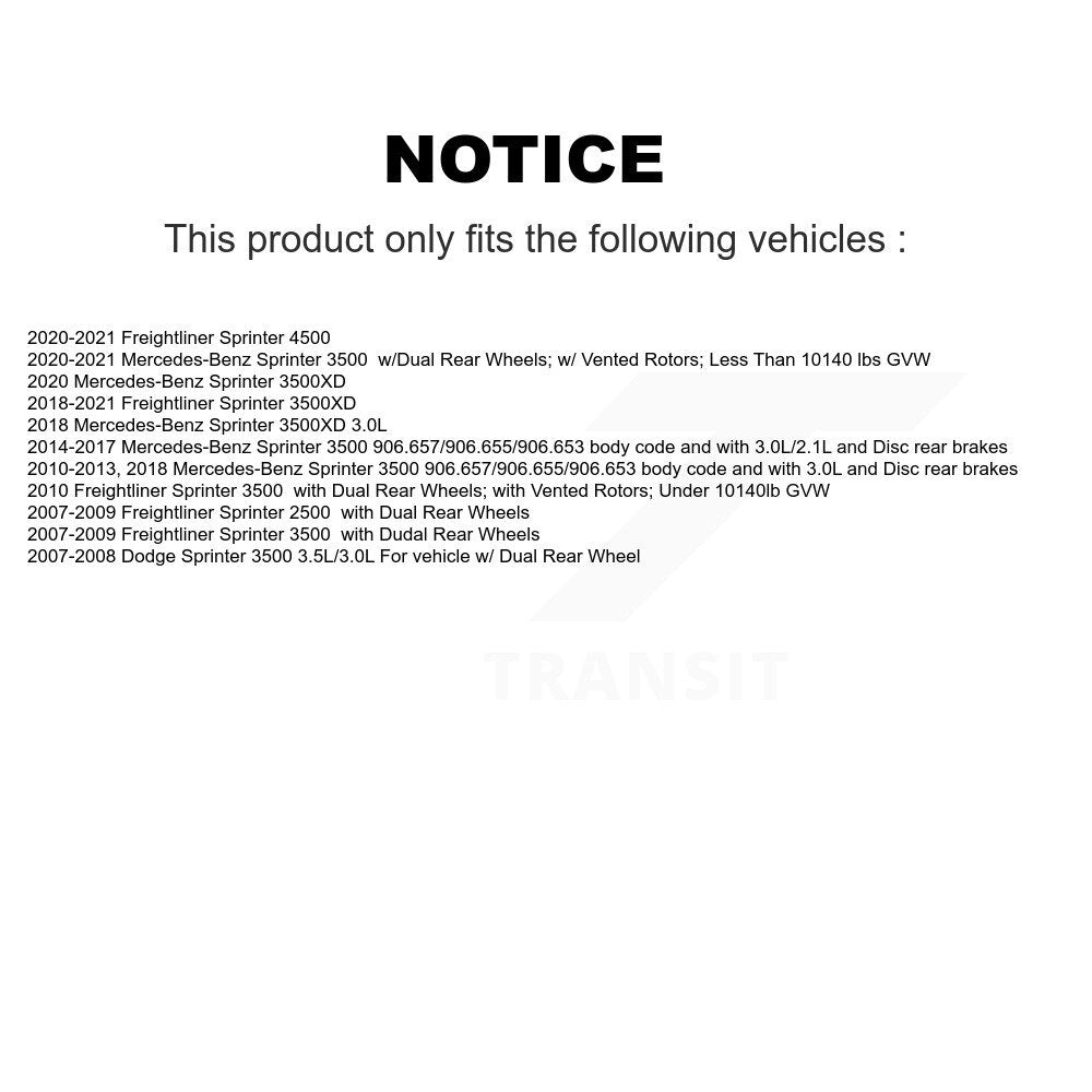 Brake Pads Wear Sensor Rear SEN-2BWS0184 For Sprinter 3500 Mercedes-Benz Dodge
