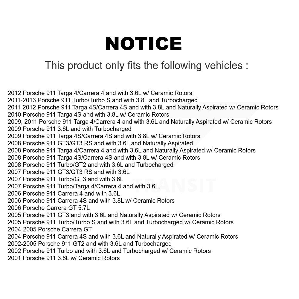 Brake Pads Wear Sensor SEN-2BWS0217 For Porsche 911 Carrera GT