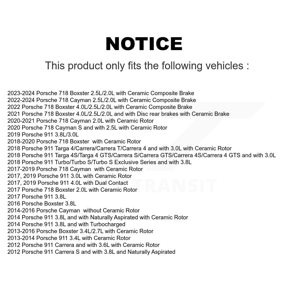 Brake Pads Wear Sensor SEN-2BWS0234 For Porsche 911 718 Cayman Boxster