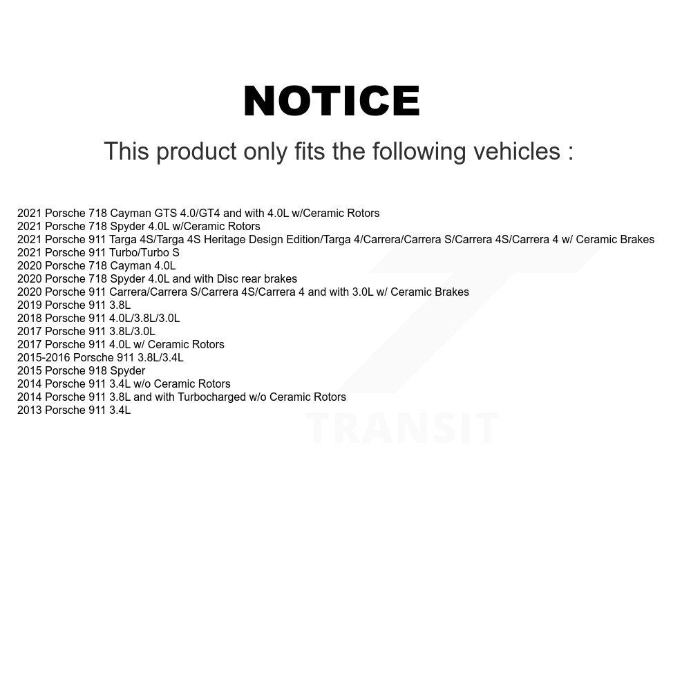 Brake Pads Wear Sensor SEN-2BWS0238 For Porsche 911 718 Cayman Spyder 918