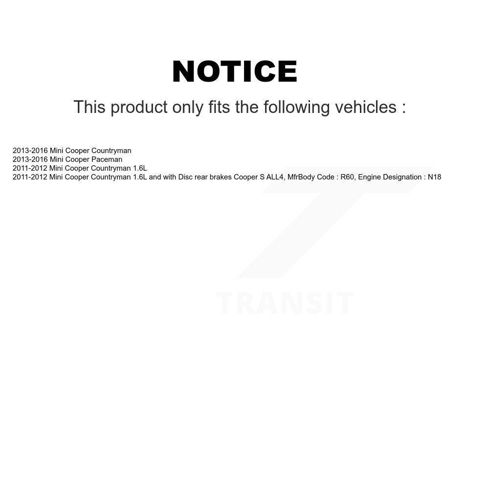 Brake Pads Wear Sensor Rear SEN-2BWS0249 For Mini Cooper Countryman Paceman