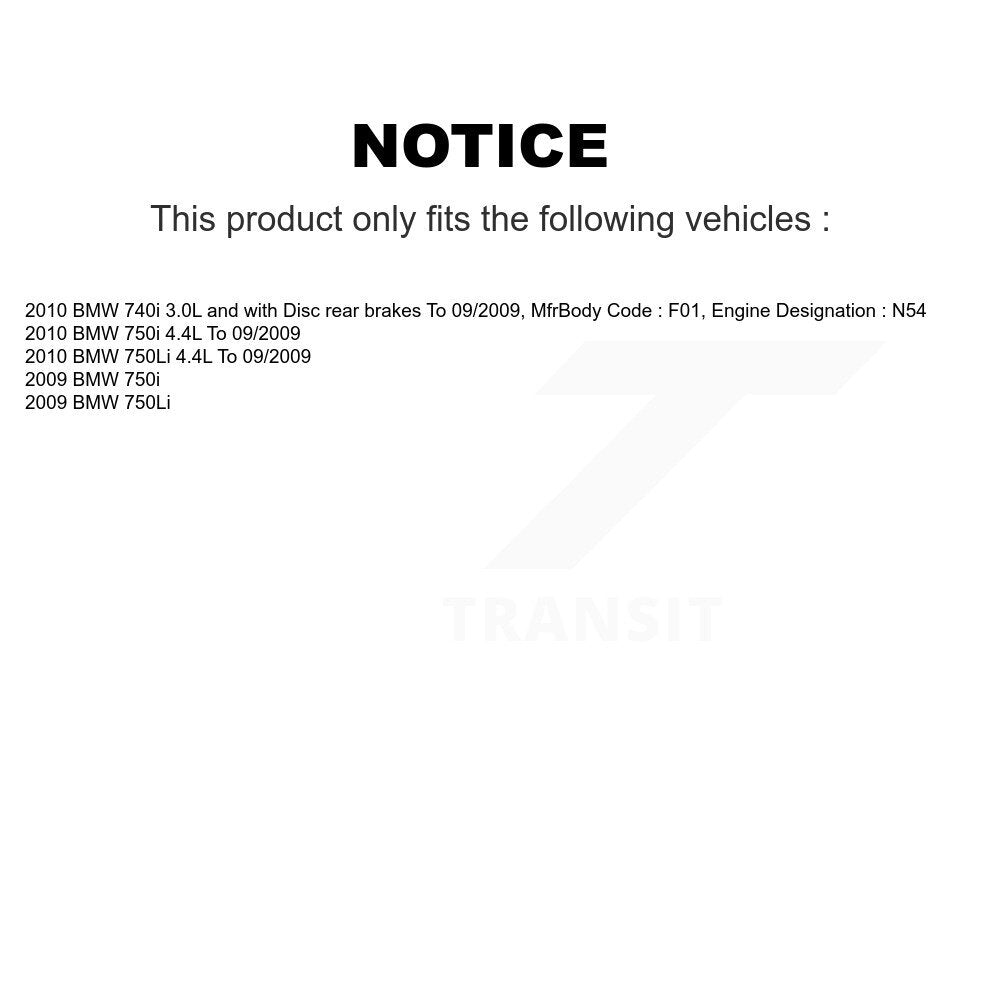 Brake Pads Wear Sensor Rear SEN-2BWS0262 For BMW 750i 750Li 740i