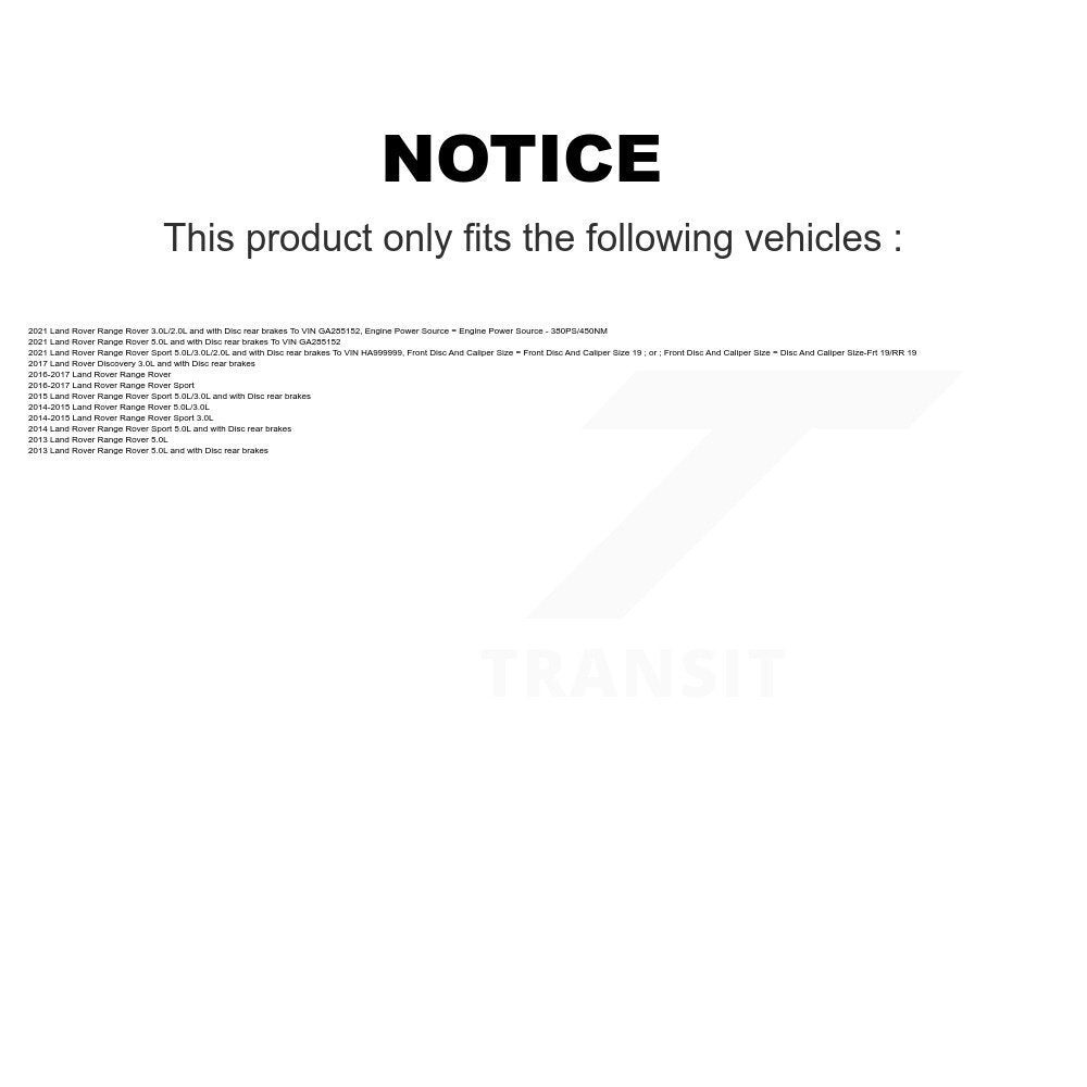 Brake Pads Wear Sensor Rear SEN-2BWS0307 For Land Rover Range Sport Discovery