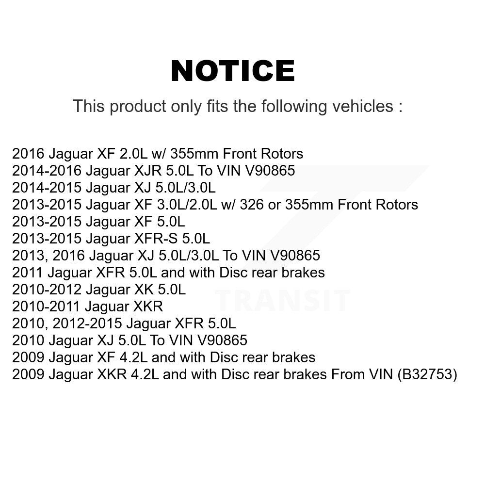 Brake Pads Wear Sensor Rear SEN-2BWS0309 For Jaguar XF XJ XKR XFR XK XFR-S XJR