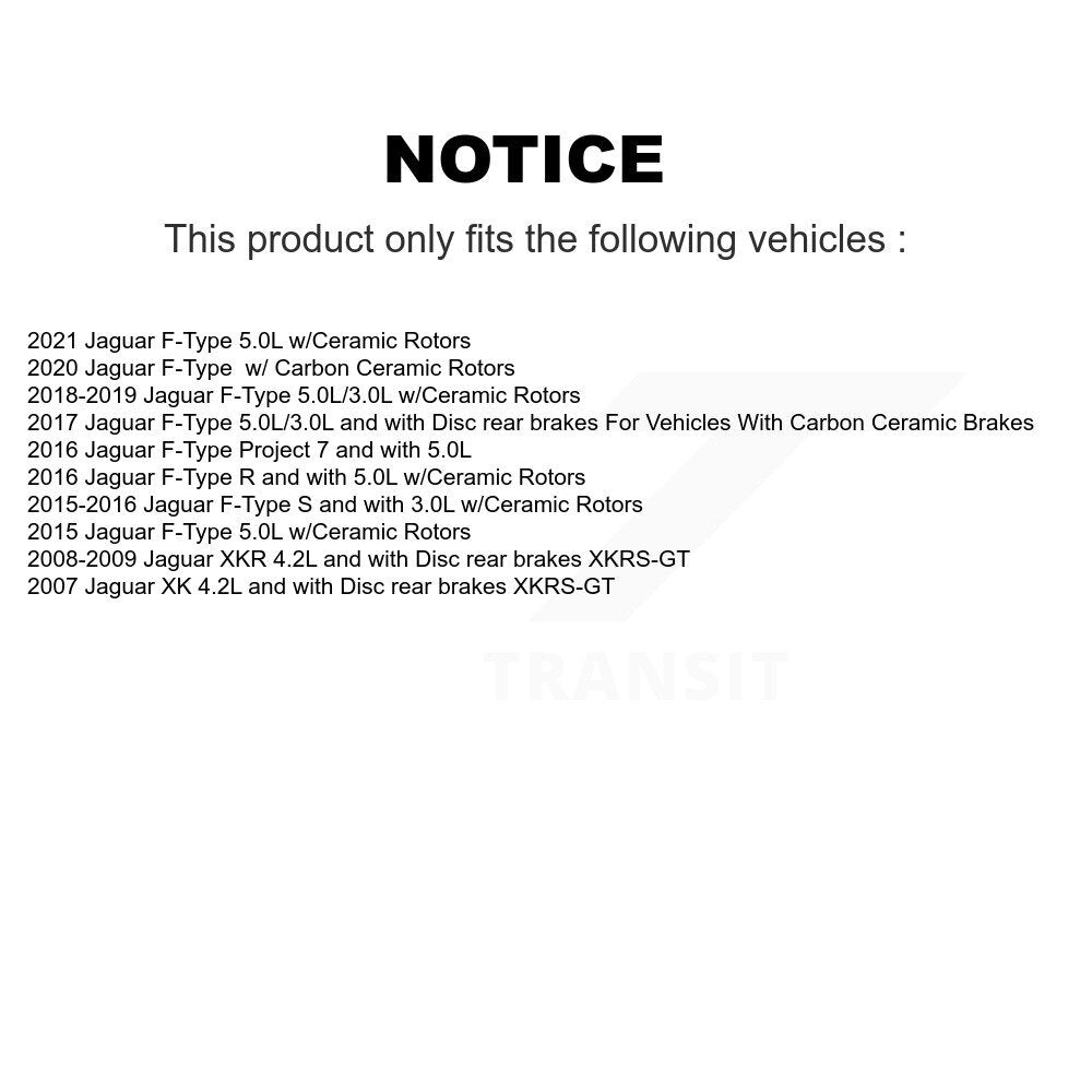 Brake Pads Wear Sensor Rear SEN-2BWS0391 For Jaguar F-Type XK XKR